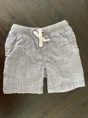 Cat & Jack Heathered Blue Knit Waist Shorts